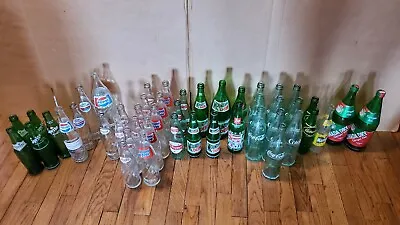 VINTAGE SODA BOTTLE COLLECTION COCA COLA SPRITE DR PEPPER PEPSI MT DEW And More • $16.84