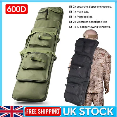 Tactical Rifle Case Military Rifle Storage Case Gun Bag Storage Backpack Carbine • £19.99