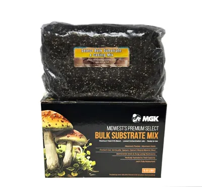 Premium Bulk Mushroom Substrate Mix | Fully Pastuerized | Maximum Yield (5 LBS) • $22.99