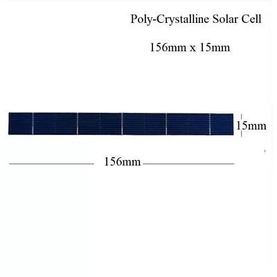 100Pcs Solar Cells Polycrystalline Silicone Durable Panels Set 24-48V 0.4-0.8W • $12.37