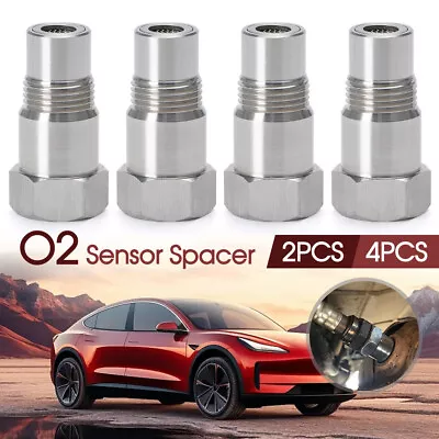 2pcs Oxygen O2 Sensor Spacer Adapter Catalytic Converter Fix Check Engine Light  • $11.99