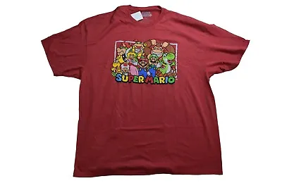 Super Mario Brothers Mens Big & Tall Heather Red Shirt NWT LT-4XL • $9.99