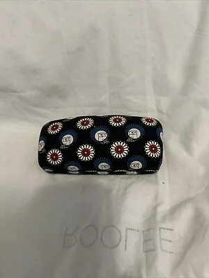 Preowned Vera Bradley Hard Glasses Case Black Blue Owl Print Owls • $14.99