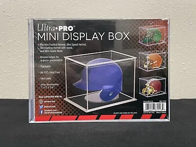 Ultra Pro MINI FOOTBALL / BASEBALL HELMET DISPLAY BOX Case Holder Tall Stackable • $15.99