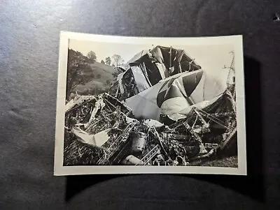 USA RPPC Photo Aviation Postcard USS Shenandoah Zeppelin Airship Crash • $350