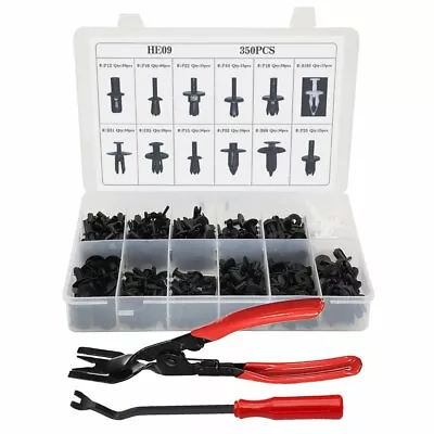 350 Clips+Tools Car Body Retainer Push Rivet Trim Moulding Fastener Screwdriver • $44.08