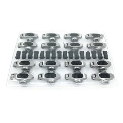 For SBC Chevy Stainless Steel Roller Rocker Arms 1.6 Ratio 3/8 Studs 400 350 327 • $120.89