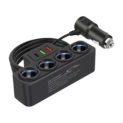 Multi Port USB Car Cigarette Lighter Socket Splitter Charger Power Adapter • $14.84