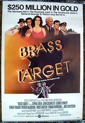 Brass Target 1s One Sheet Movie Poster 1978 Sophia Loren George Kennedy R Vaughn • $9.99