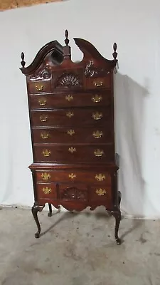 Thomasville Mahogany Collection Chippendale Highboy Tall Chest Of Drawers • $1250