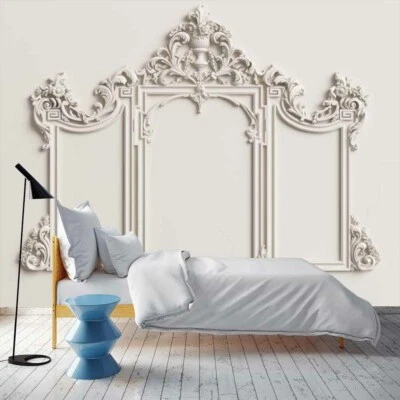 £21.19 • Buy White Patterned Door 3D Full Wall Mural Photo Wallpaper Printing Home Kids Decor