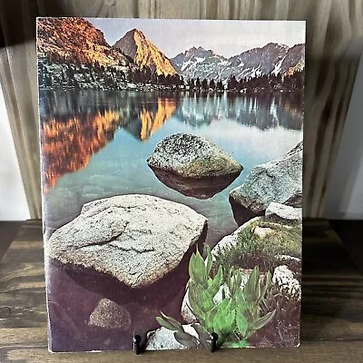 Mountain Scene Nifty St Regis VINTAGE 2-Pocket Folder 3-Ring Portfolio • £7.21