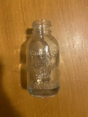 Atlas Mason Patent Jar Vintage Clear • $5
