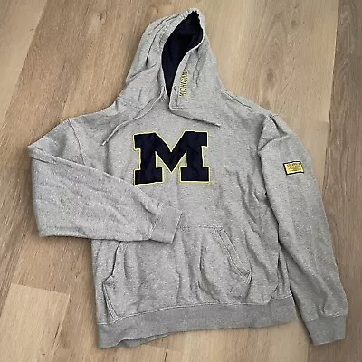 Colosseum University Of Michigan Hoodie Mens XL Gray Wolverines Vintage • $19.99