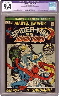 Marvel Team-Up #1 CGC 9.4 RESTORED 1972 4172115011 • $410