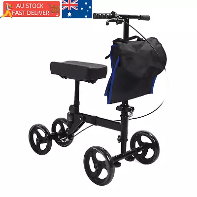 Mobility Knee Rollator Walker Scooter Roller Crutch Leg Steerable Foldable • $138.40