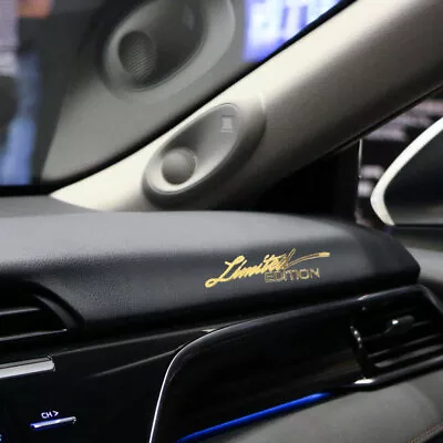 $13.18 • Buy 2* 3D Gold Metal Limited Edition Logo Car Sticker Badge Emblem Decal Accessories