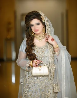 Pakistani/ Indian - Asain - Bridal Wedding Dress/ Lengha - Size UK 10-12 • £55