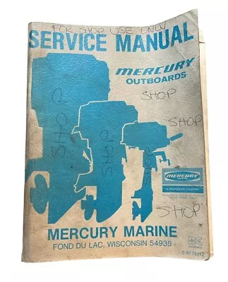 Mercury Outboard Service Repair Manual 1977  C 90 75512 Mercury Marine Vintage • $49