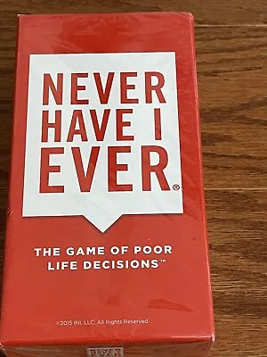 Never Have I Ever - The Game Of Poor Life Decisions Classic Edition - NEW SEALED • $13.55
