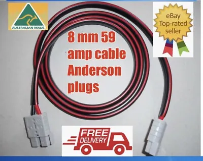 3 Meter 8mm 8b&s Twin Core Dc Cable Anderson Style Plugs  Lead • $47.07
