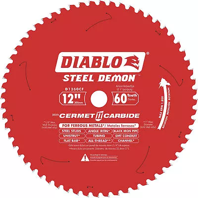 Diablo Steel Demon Cermet II Carbide Metal Cutting Circular Saw Blade 12in. • $59.97