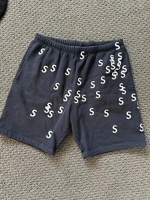 🚨 SUPREME Embroidered S Logo Sweatshort ‘Navy’ (M)🚨 SS21 • $80