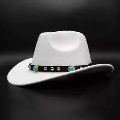 Men’s Blue Black Felt Cowboy Hat. Men’s Western Cowboy Hat. Sombrero Vaquero • $15.95