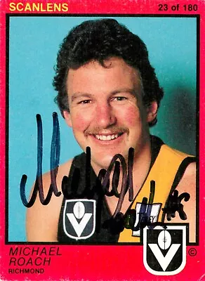 $49.99 • Buy ✺Signed✺ 1982 RICHMOND TIGERS AFL Card MICHAEL ROACH Scanlens