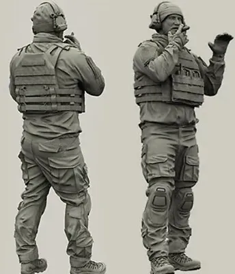 1/35 Resin Figure Model Kit Modern US Soldier Special Force Gunner War Unpainted • $14.71