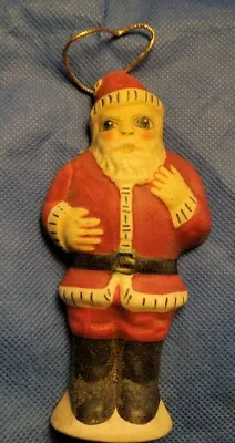 Vintage Vaillancourt Chalkware Gorham Santa Claus Ornament 1987 Folk Art  • $20.99