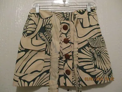 New J Crew Womens Abstract Cotton Mini Skirt (Size 0) • $15