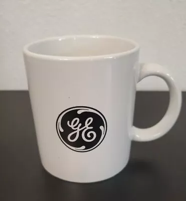 Vtg General Electric Mug Ge Logo Black Coffee Jack Welch 10 Oz • $12.95