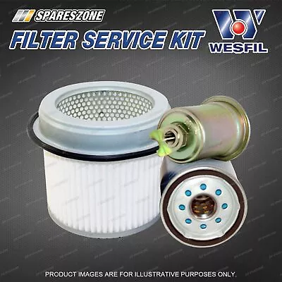 $70.95 • Buy Wesfil Oil Air Fuel Filter Service Kit For Mitsubishi Express Van SJ 2.4L 06-14