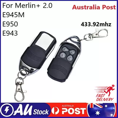 For Merlin+ 2.0 E945M E950 E943 Garage Gate Door Remote Control 433.92mhz • $19.49