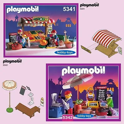 Playmobil 5341 5342 5343 5344 VICTORIAN MARKET STALL * SPARE PARTS SERVICE • £1.19