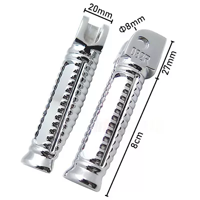Small Front Foot Pegs Chrome For 1999-2015 Yamaha YZF R1 R6 R6S /04-09 FZ600 FZ1 • $19.99