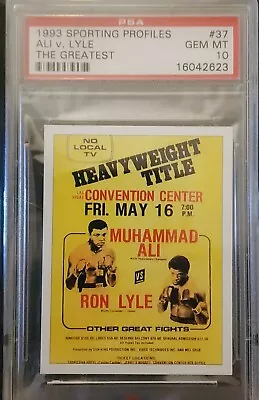 1993 Sporting Profiles Muhammad Ali The Greatest Ali Vs. Lyle PSA 10 RARE. • $199.95