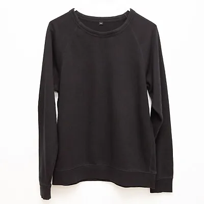 MUJI Lightweight Sweatshirt Black Size: S Excellent Condition • £6.50