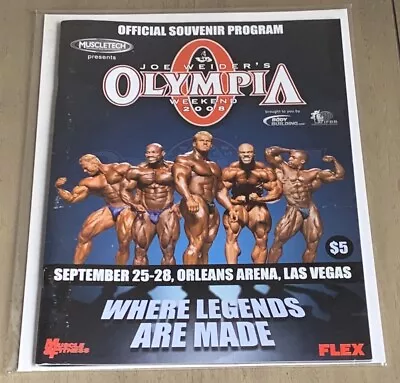 2008 Olympia Weekend Official Program Mr. Olympia Bodybuilding Jay Cutler • $59.99