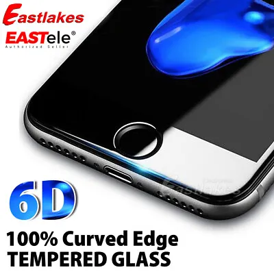 $7.95 • Buy For Apple IPhone 8 7 6s 6 Plus EASTele 6D Full Tempered Glass Screen Protector