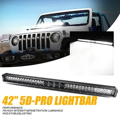Auxbeam 42  Inch 5D Pro Lens LED Light Bar Spot Off Road Driving Pickup Trucks • $204.98