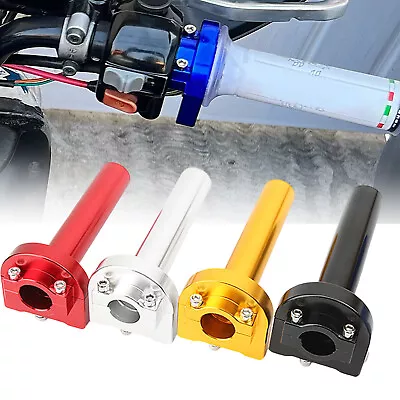 Motorcycle 7/8'' 22mm Twist Throttle Accelerator Handlebar Handle Grips Aluminum • $9.99