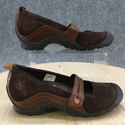 Merrell Shoes Womens 6.5 Plaza Bandeau Espresso Mary Jane Brown Leather J46498 • $28.04