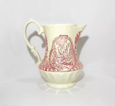 Rare Collector Item Vernonware “Early Days” California USA Pitcher In Cream And • $55