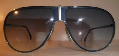 Vintage-rare-silhouette Phantom Aviator Sunglasses Blue Frames-lens-8505/15-130 • $64.99