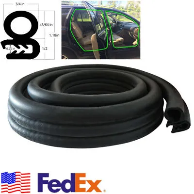 US 13ft Universal Car Edge Rubber Seal Door Protector Sealed Strip Weatherstrip • $25.82