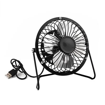£5.99 • Buy Mini USB Desk Fan Small Quiet Personal Cooler USB Powered Portable Table Fan UK