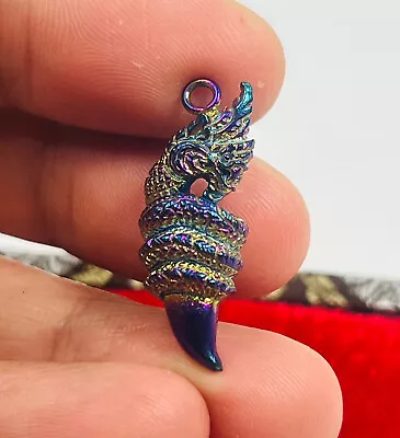 Naga Pendant Royal Rainbow Leklai Magic Talisman Protection Spiritual Amulet • $36.99