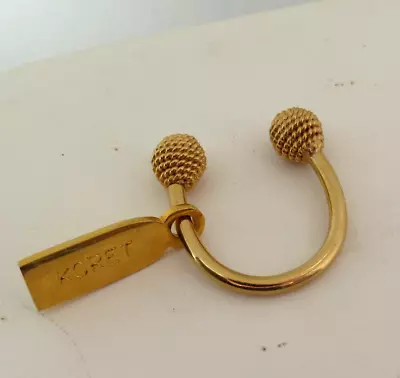 Vintage Gold Tone Koret Ball End Screw Lock Key Ring • $39.99